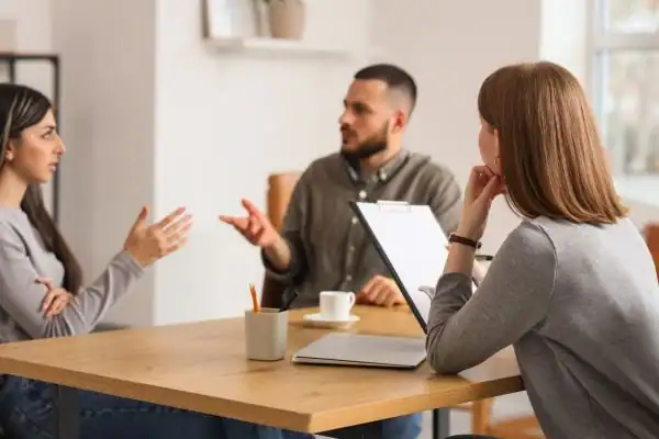 Image of couple access free mediation using family mediation voucher scheme Market Rasen